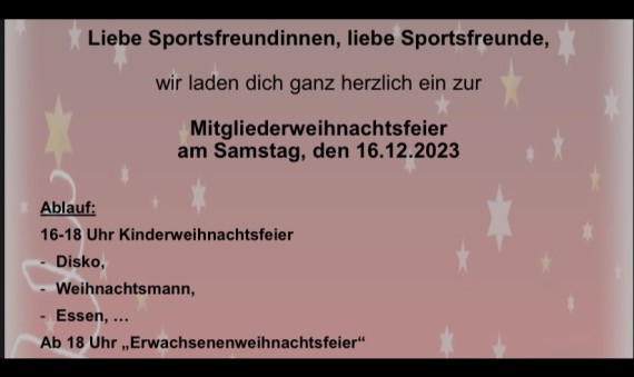 VfB Weihnachtsfeier 16.12.2023