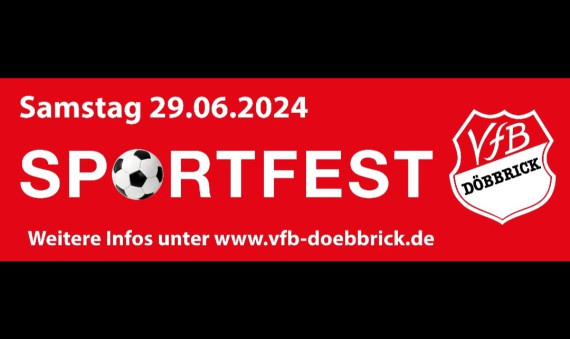 Sportfest des VfB am 29.06.2024!